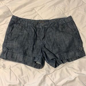 Cotton denim navy blue shorts, S 8